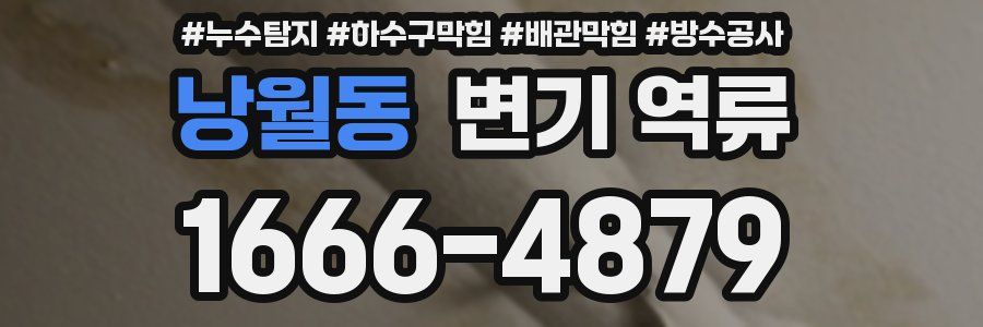 낭월동 변기 역류