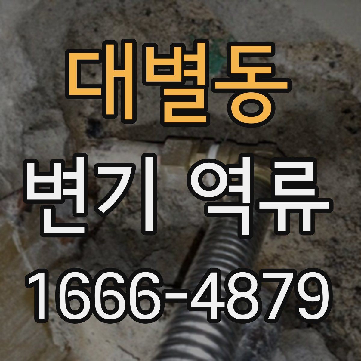 대별동 변기 역류 발생 시 자가 점검 방법
