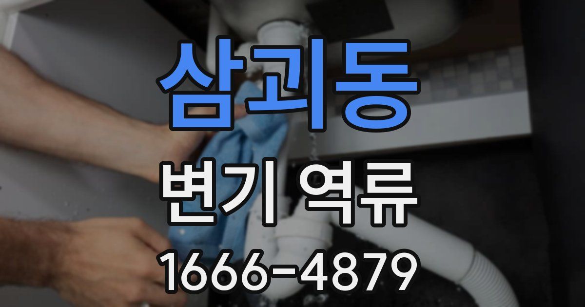 삼괴동 변기 역류