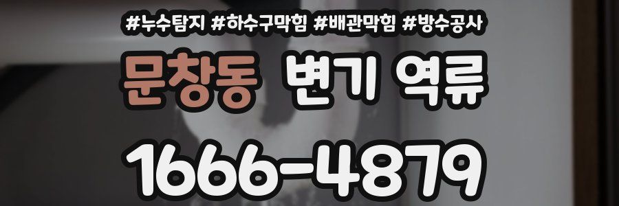 문창동 변기 역류