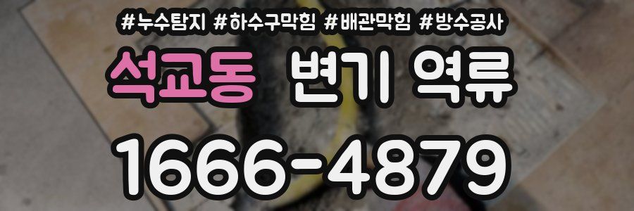석교동 변기 역류