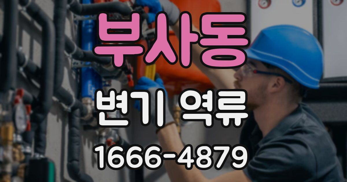 부사동 변기 역류