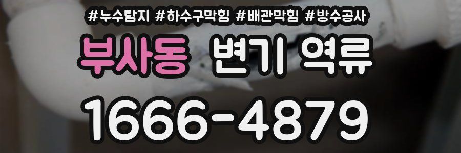 부사동 변기 역류