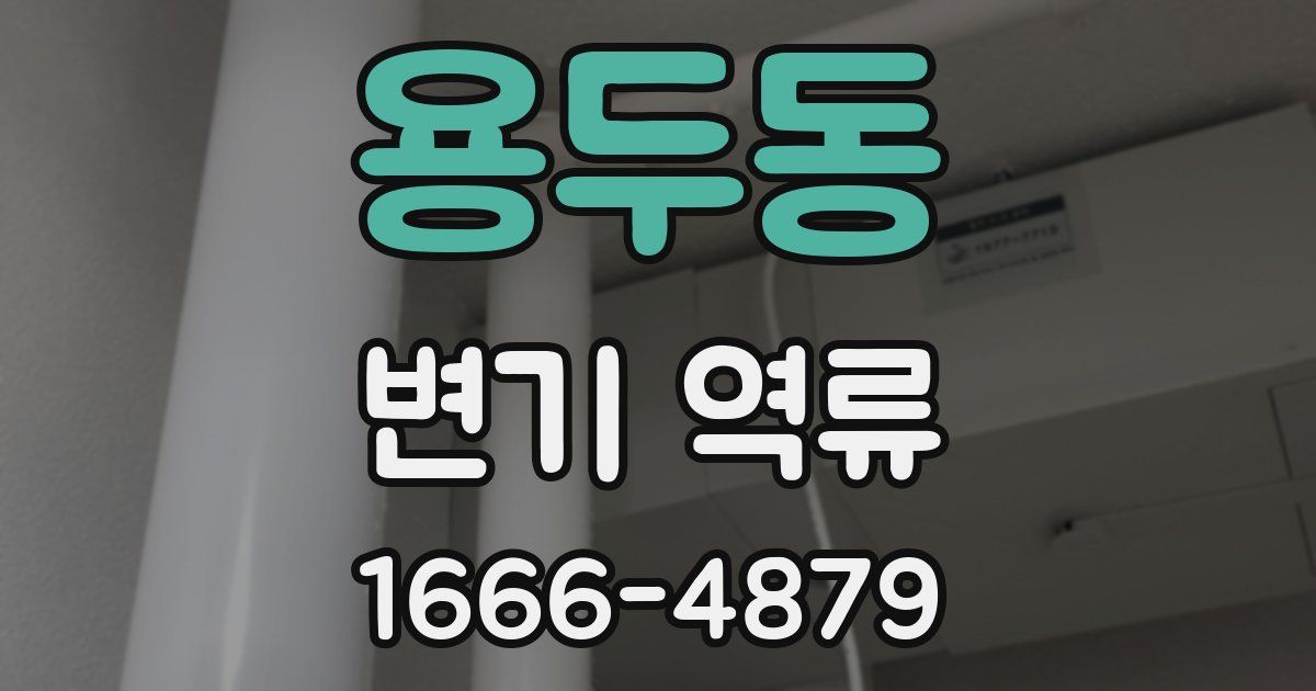 용두동 변기 역류