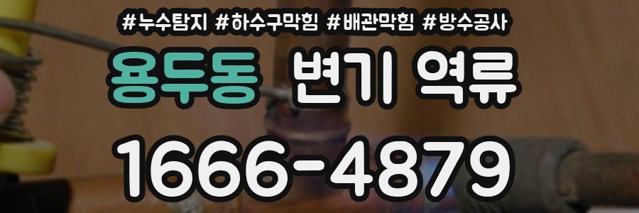 용두동 변기 역류