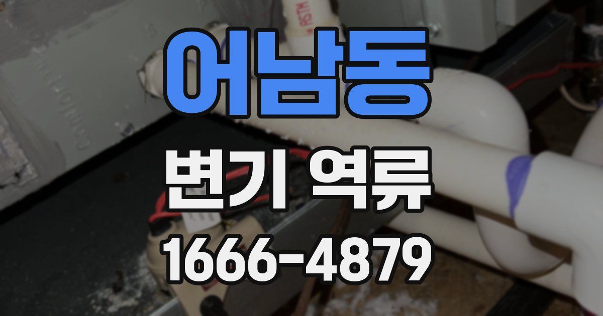 어남동 변기 역류
