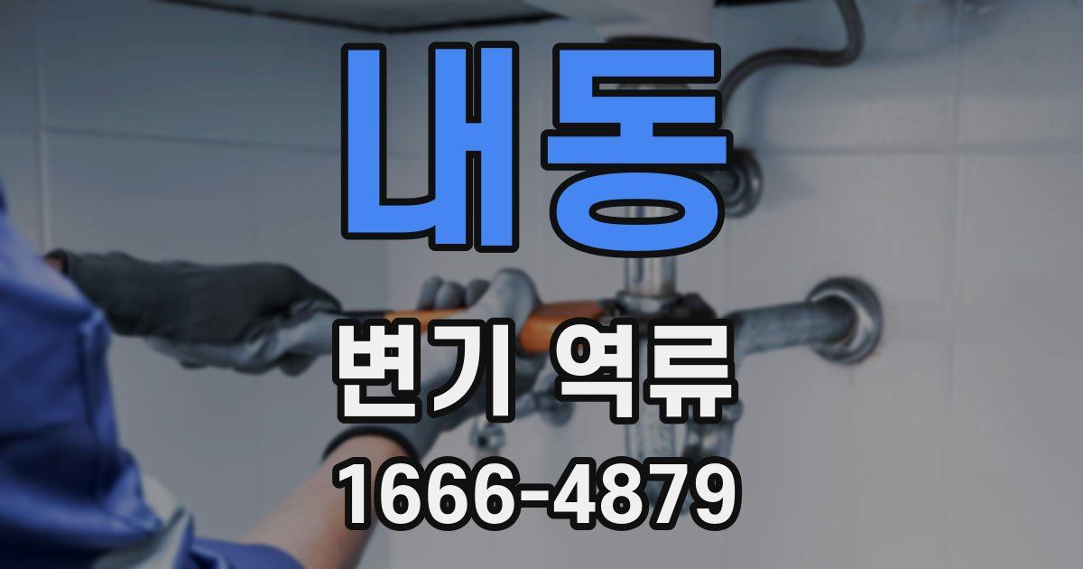 내동 변기 역류