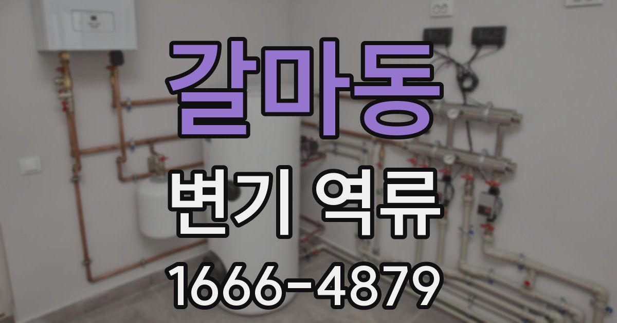 갈마동 변기 역류