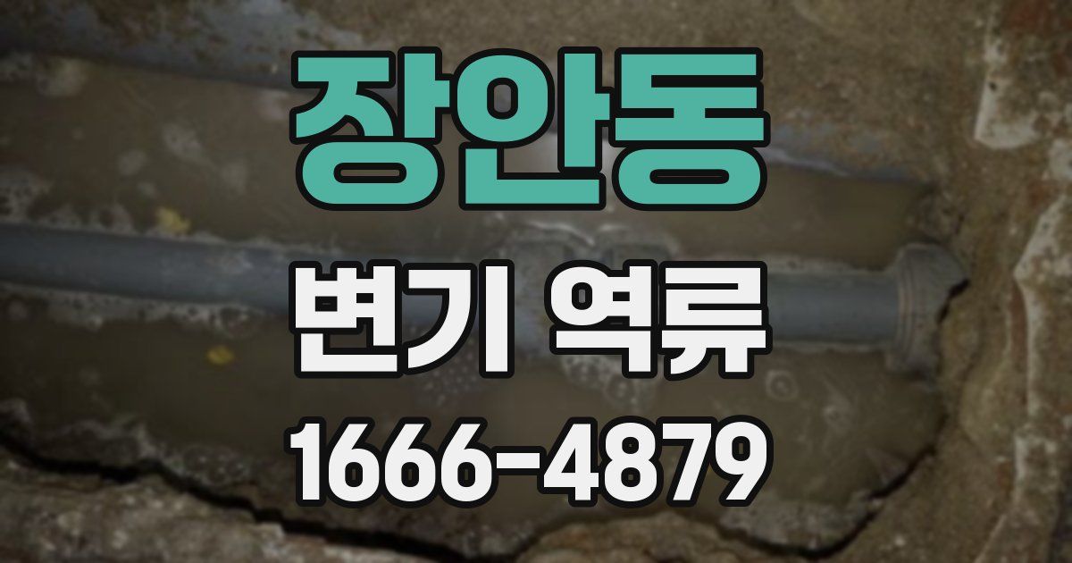 장안동 변기 역류