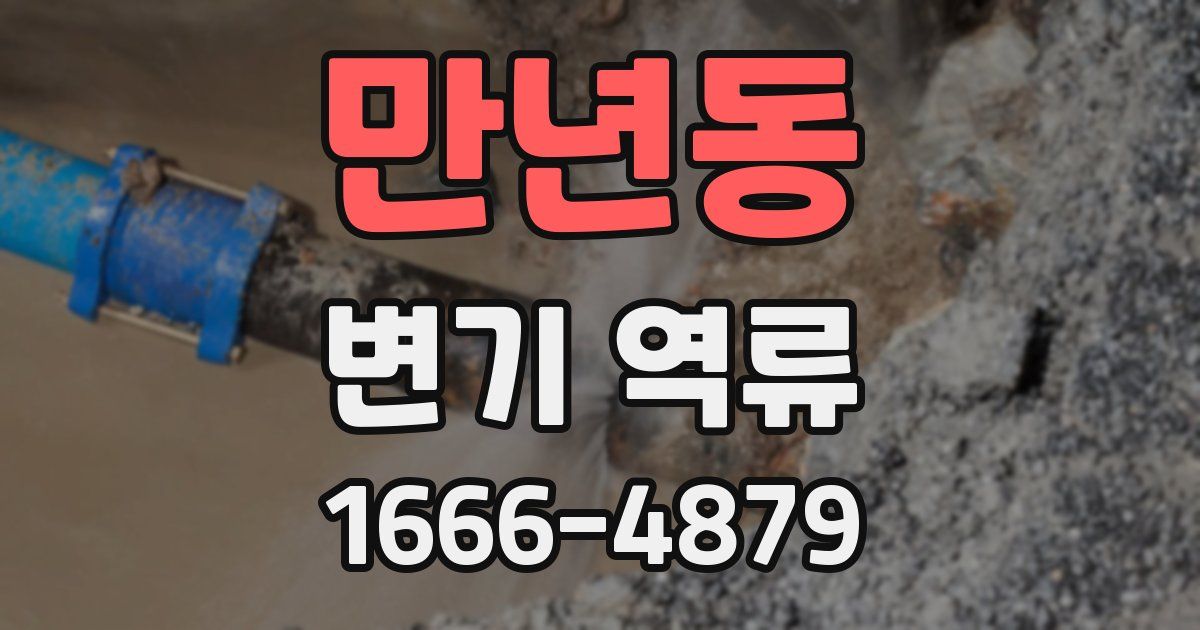 만년동 변기 역류