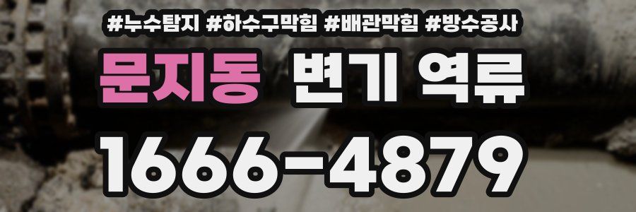 문지동 변기 역류