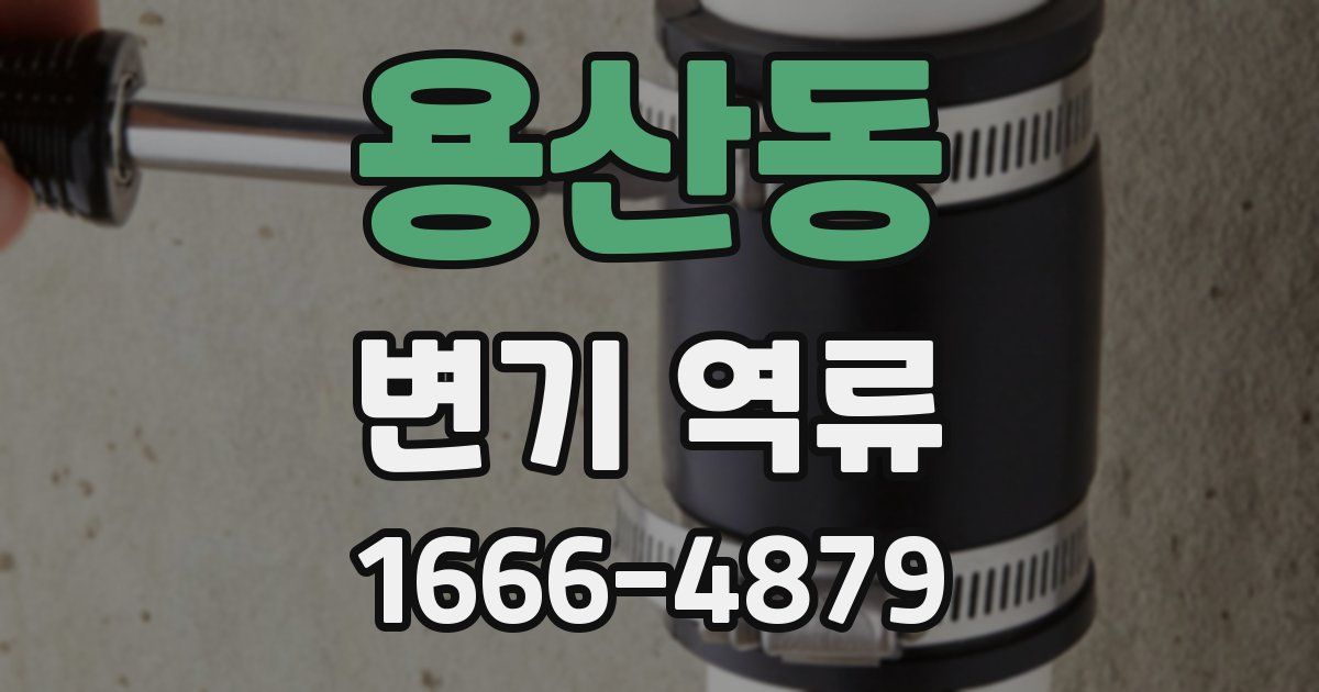 용산동 변기 역류