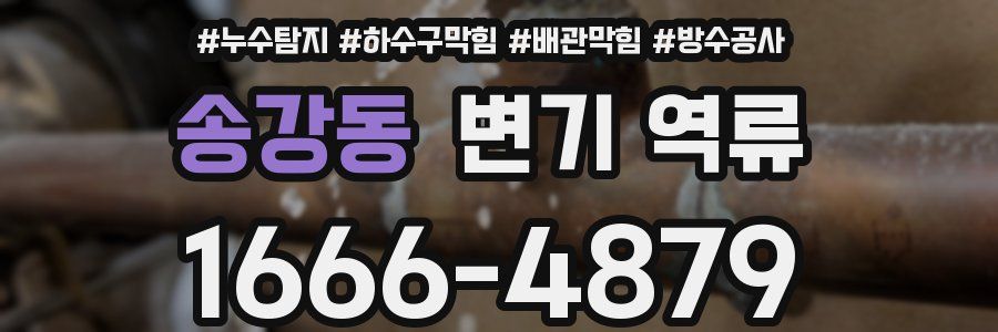 송강동 변기 역류