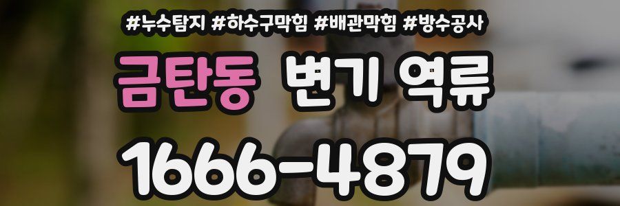 금탄동 변기 역류