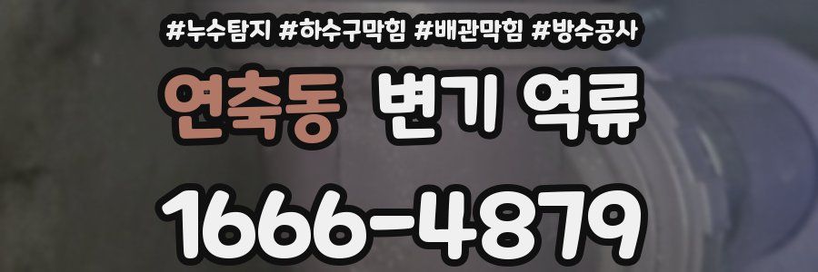연축동 변기 역류