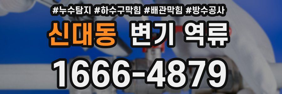 신대동 변기 역류