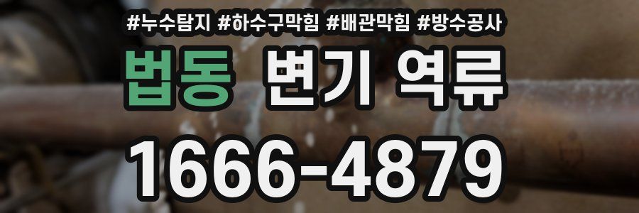 법동 변기 역류