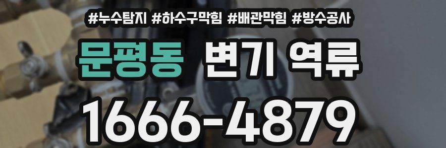 문평동 변기 역류