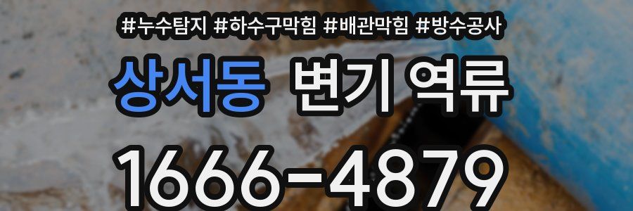 상서동 변기 역류