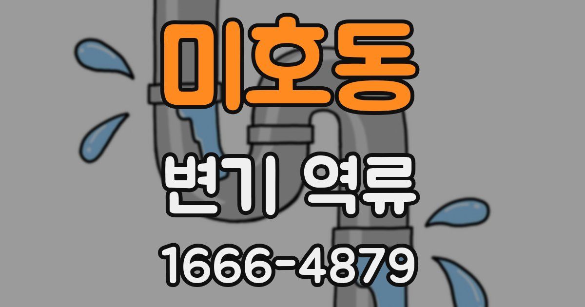 미호동 변기 역류