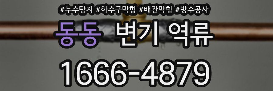 동동 변기 역류