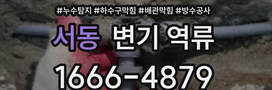서동 변기 역류
