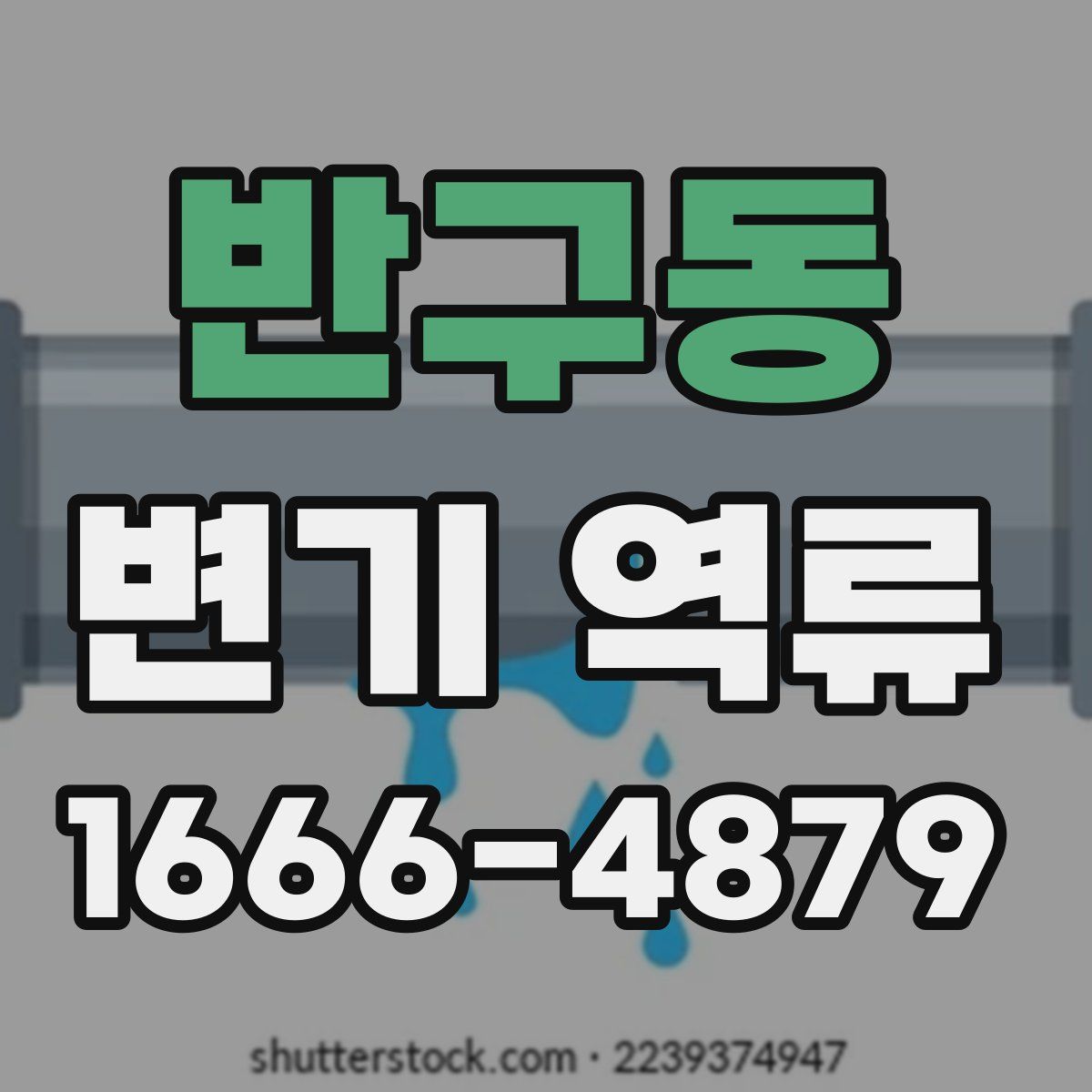 반구동 변기 역류