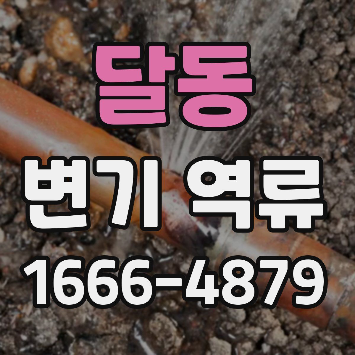 달동 변기 역류