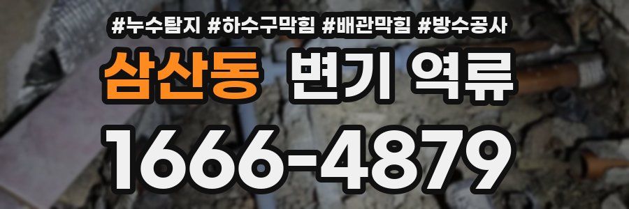 삼산동 변기 역류