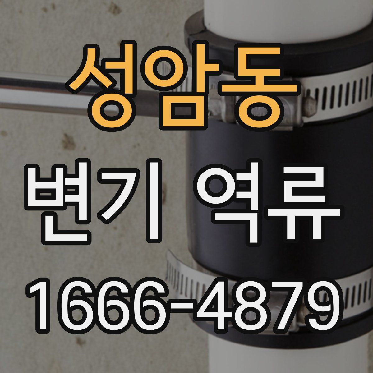 성암동 변기 역류