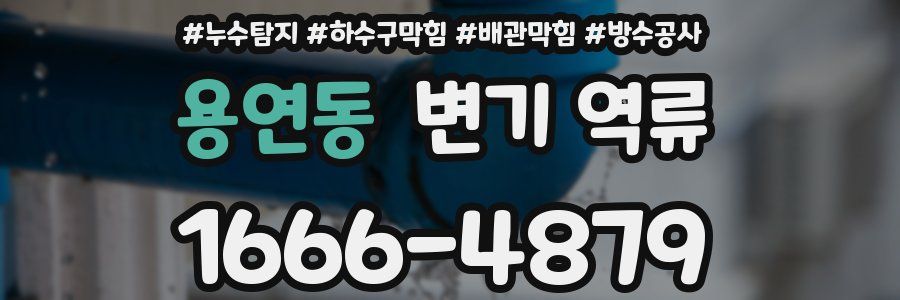 용연동 변기 역류