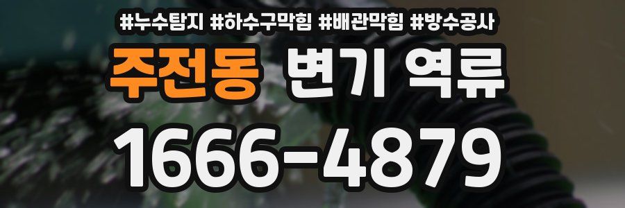 주전동 변기 역류