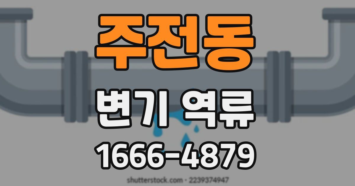 주전동 변기 역류