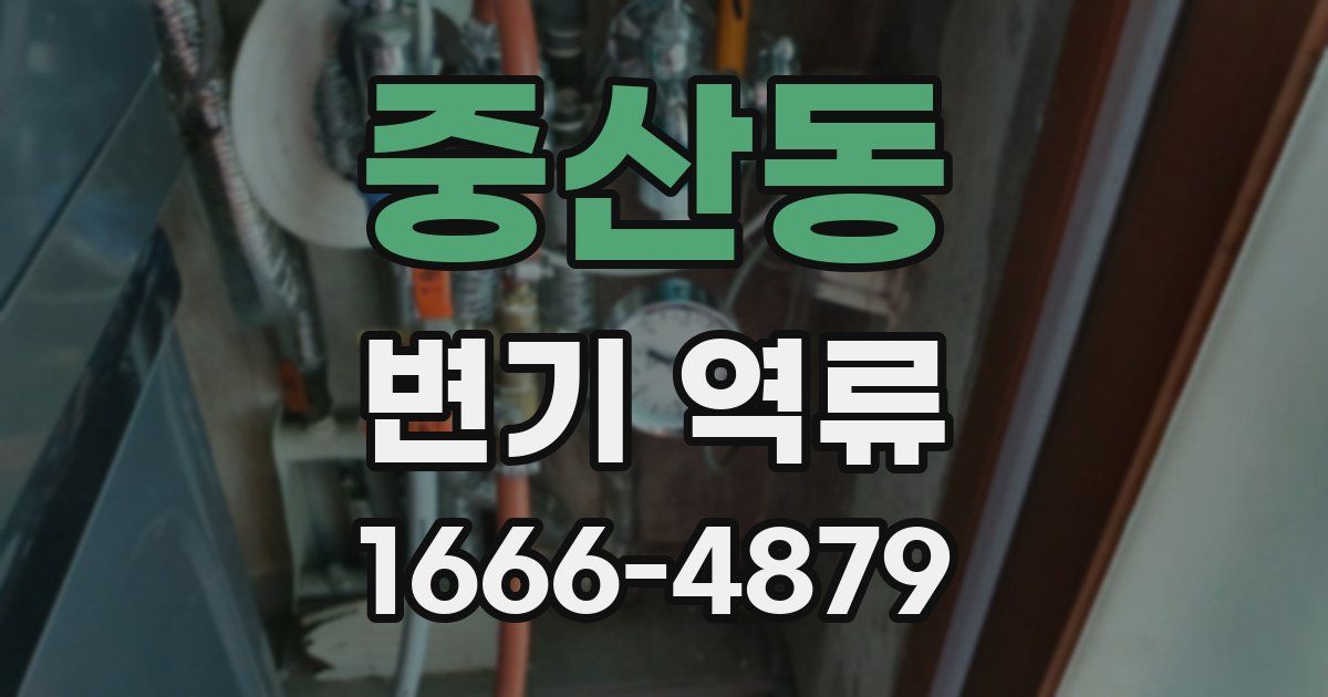중산동 변기 역류
