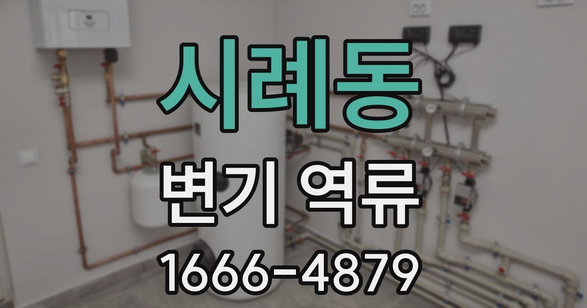 시례동 변기 역류