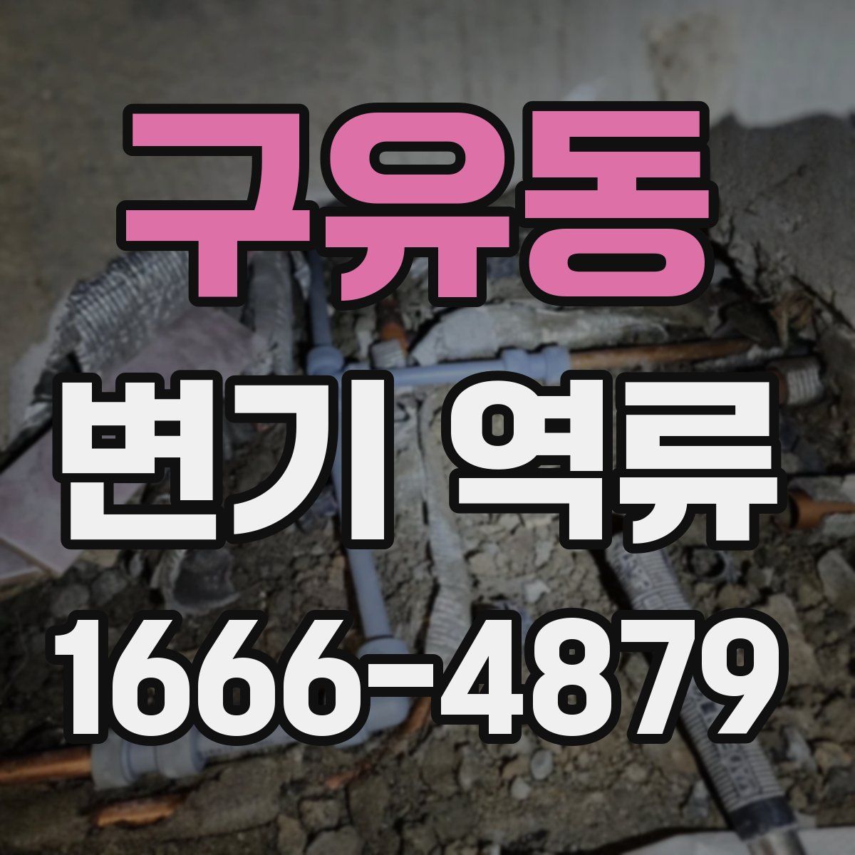 구유동 변기 역류