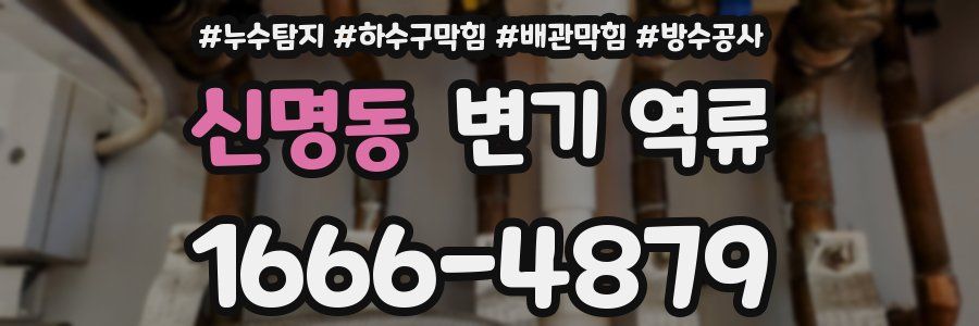 신명동 변기 역류