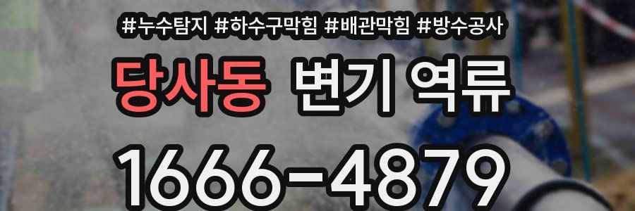 당사동 변기 역류