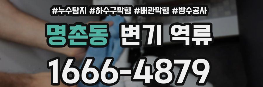 명촌동 변기 역류