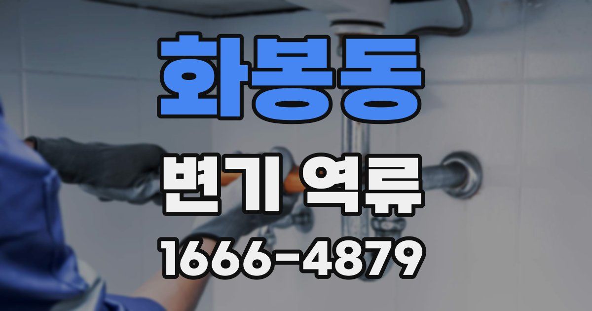 화봉동 변기 역류