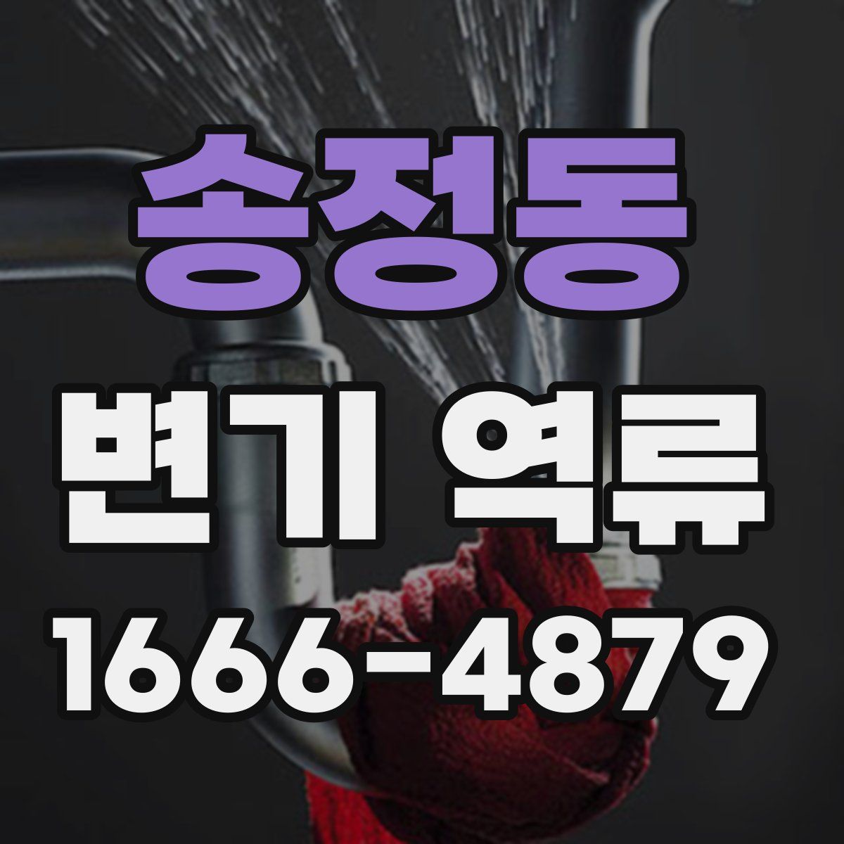 송정동 변기 역류