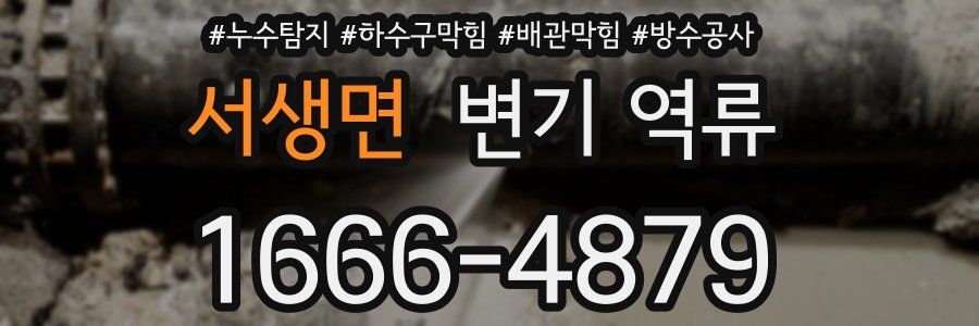 서생면 변기 역류
