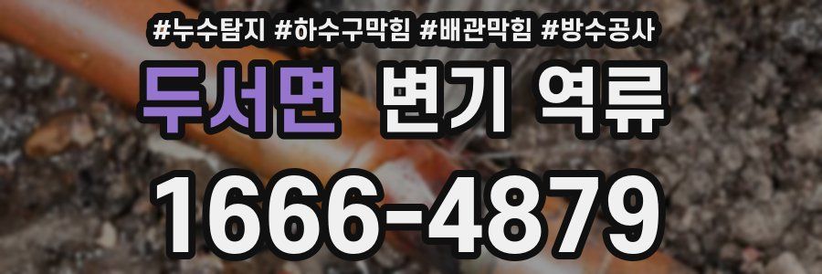 두서면 변기 역류