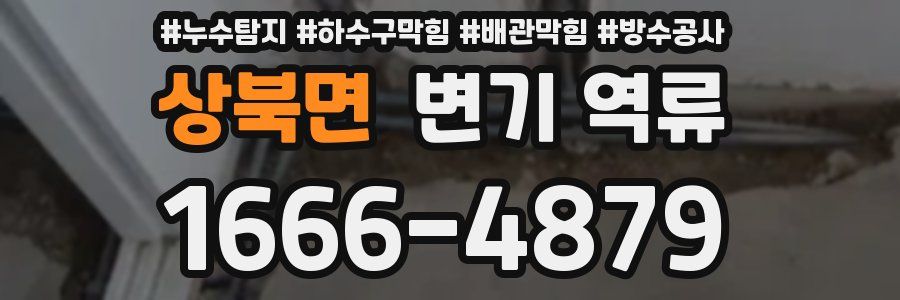 상북면 변기 역류