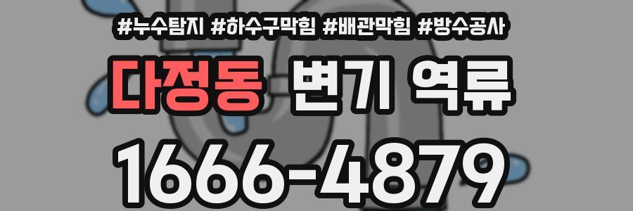 다정동 변기 역류