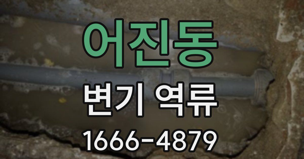 어진동 변기 역류