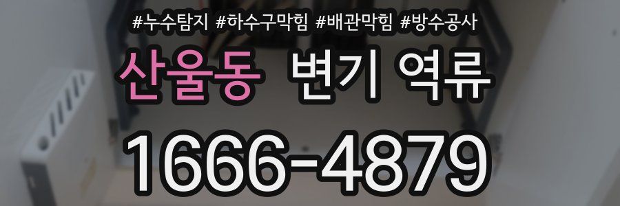 산울동 변기 역류
