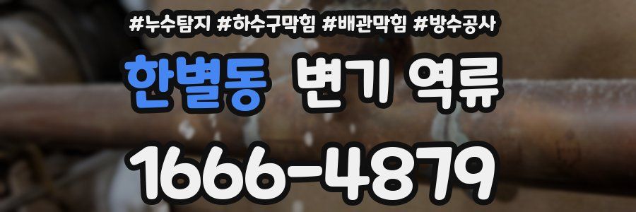 한별동 변기 역류
