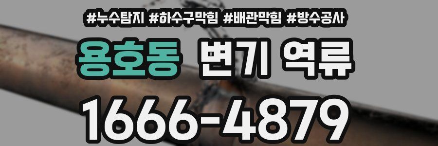 용호동 변기 역류