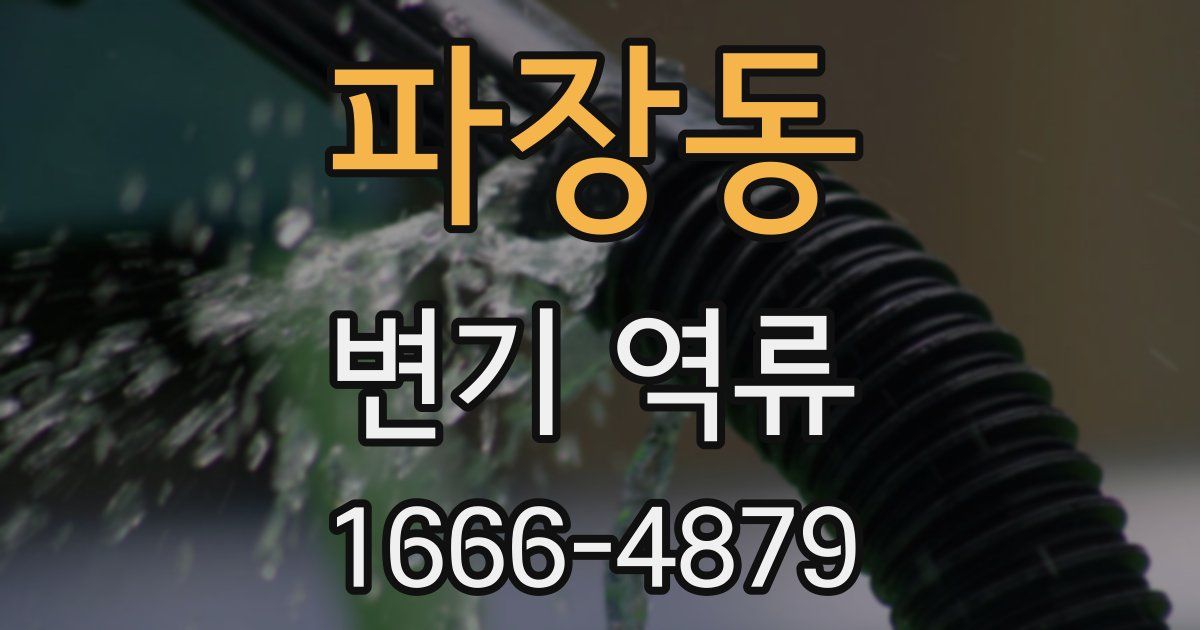 파장동 변기 역류